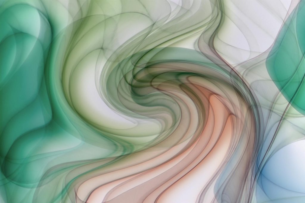 Fluid abstract design with pastel colors creating a swirling, dynamic visual effect.