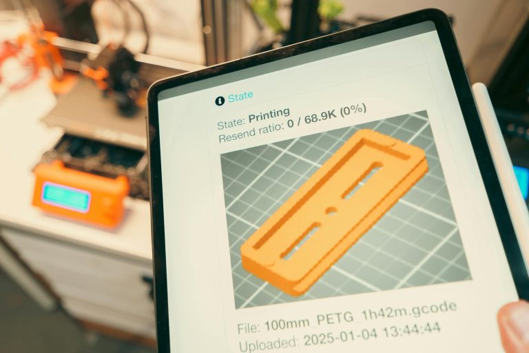 3d print slice software remote control tablet