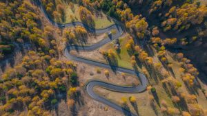 Free stock photo of aerial landscape, aerial photo, alps autumn